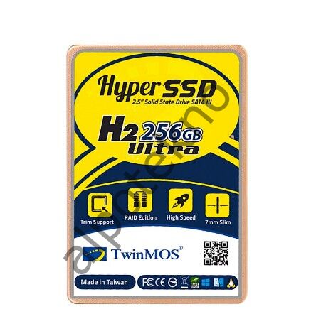 256GB TwinMOS 2.5'' Sata3 580Mb-550Mb/s 3DNAND (TM256GH2UGL) SSD Disk