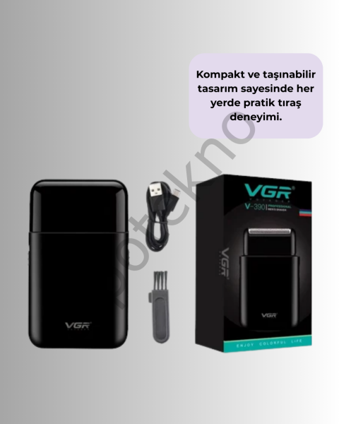 Kart Tasarımlı Şarjlı Tıraş Makinesi | 2 Başlıklı Hassas Kesim