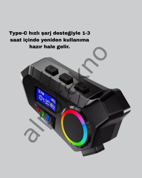 Bluetooth 5.4 motosiklet kask intercom