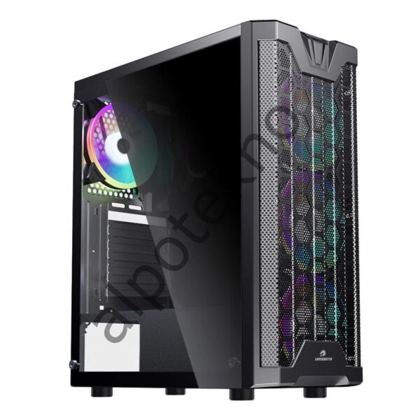 GameBooster GB-F3101B RGB ATX Mesh Siyah Kasa (PSU Yok)