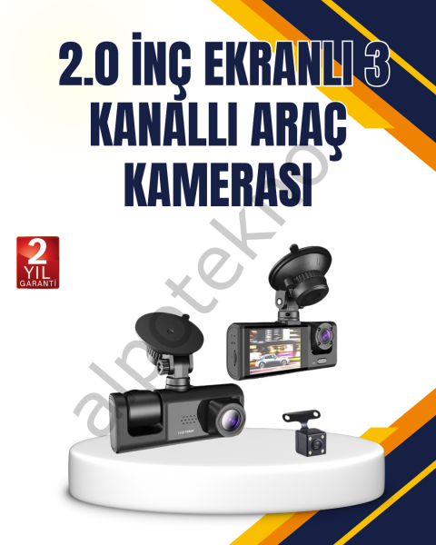 Araç İçi Kamera Seti | 170° Geniş Açı, Hareket Algılama ve Park Koruma