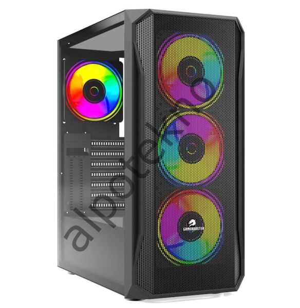 GameBooster GB-T005MB USB3.0 RGB fan Mesh Panel Siyah Kasa (PSU Yok)