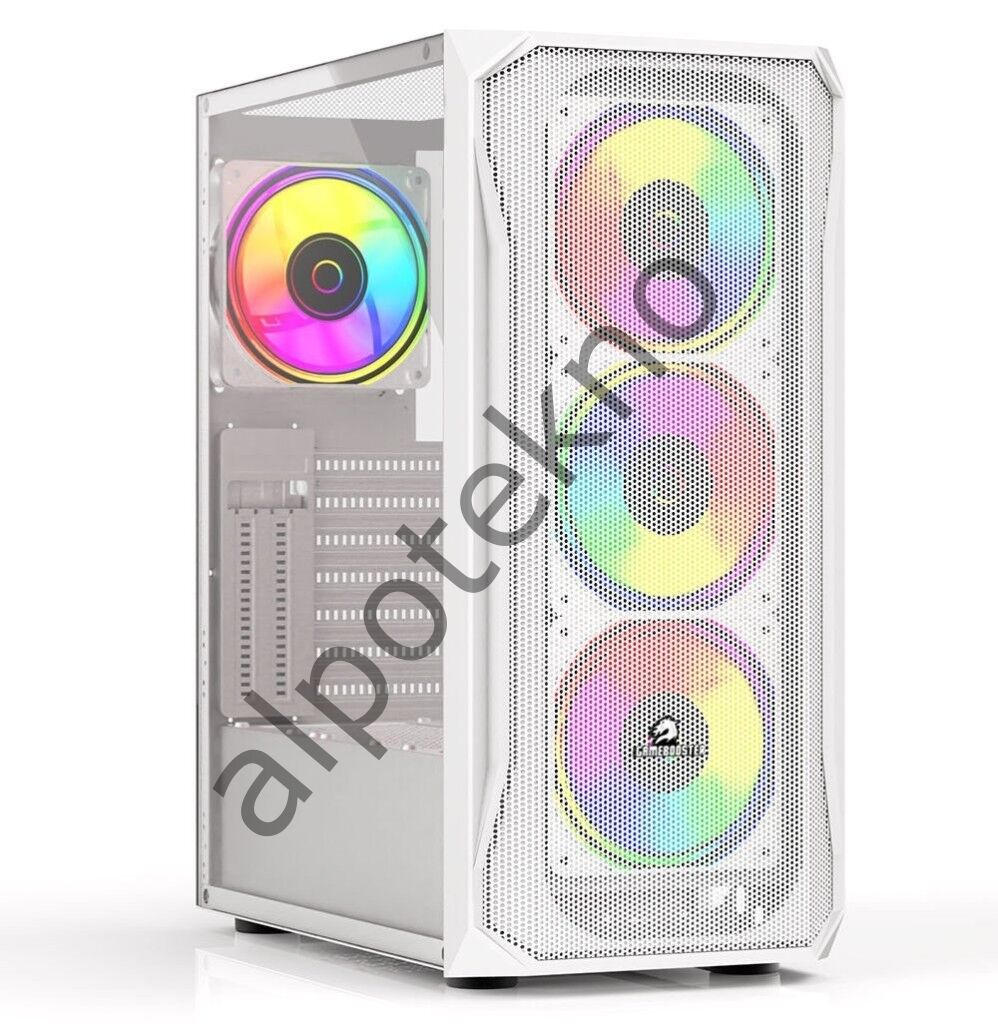GameBooster GB-T005MW USB3.0 RGB Fan Mesh Panel Beyaz Kasa (PSU Yok)