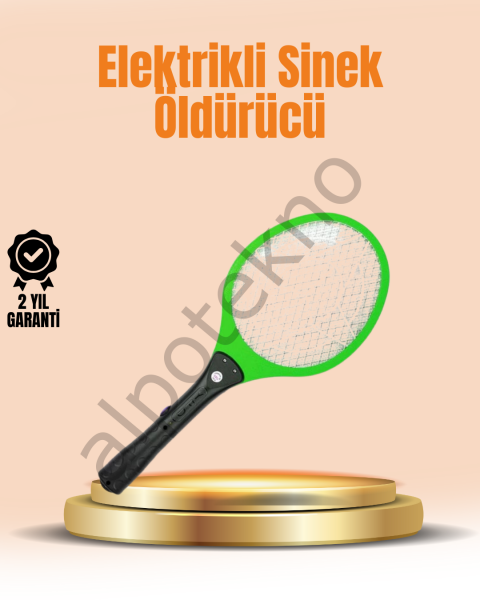 Elektrikli Sinek Raketi | Yüksek Voltajlı, Güvenli ve Taşınabilir