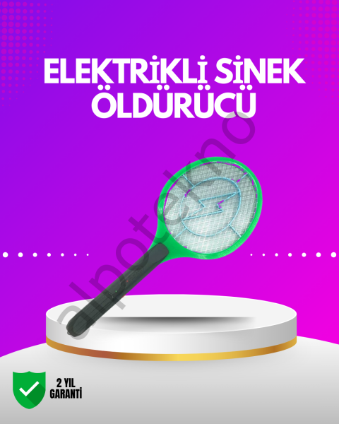 İç ve Dış Mekan Elektrikli Sinek Öldürücü | Hafif ve Ergonomik Tasarım