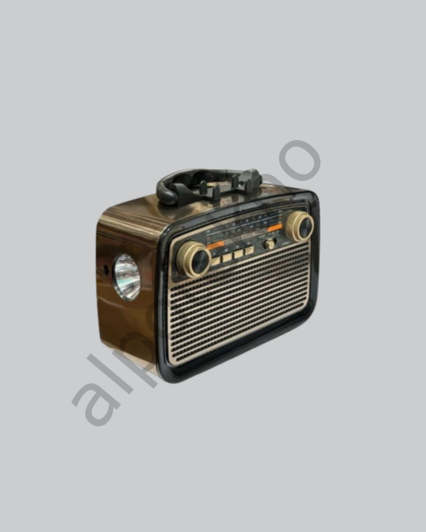 LED’li Nostaljik Bluetooth Hoparlör – Vintage Tasarım, Ahşap Doku