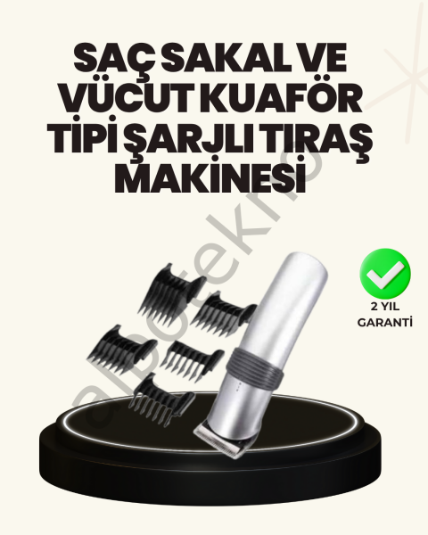 Şarjlı ve Kablosuz Tıraş Makinesi – Her Yerde Rahat Kullanım