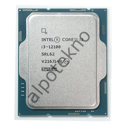 INTEL ALDER LAKE I3-12100 3.30GHz 12MB 1700p TRAY İŞLEMCİ
