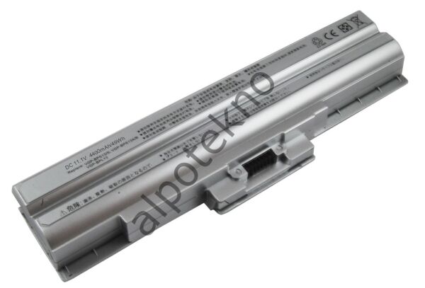 RETRO Sony Vaio VGP-BPS13, VGP-BPS21 Notebook Bataryası - Silver - 6 Cell