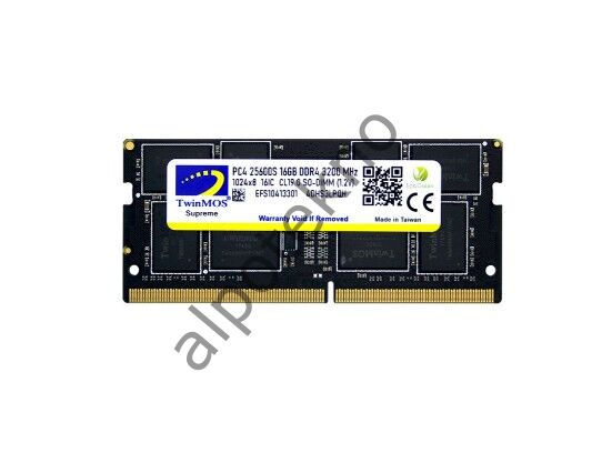 16GB TwinMOS 3200MHz (MDD416GB3200N) DDR4 Notebook Ram