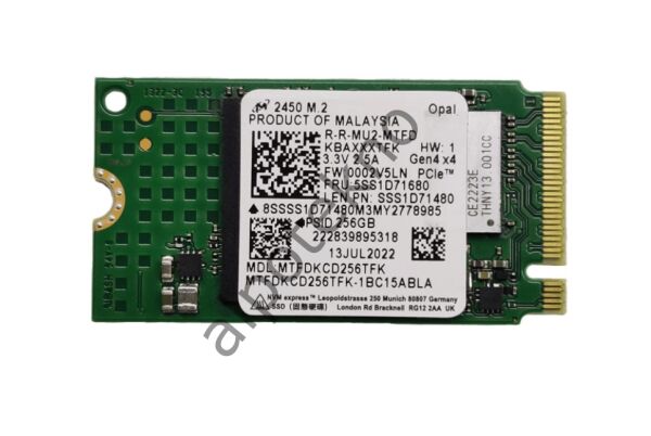 256GB Micron M.2 NVMe SSD Disk (Kısa)