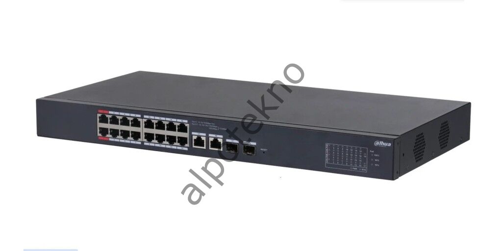 Dahua CS4220-16GT-135 20 Port 10/100/1000 16xPoE 135W +2SFP Yönetilebilir Switch