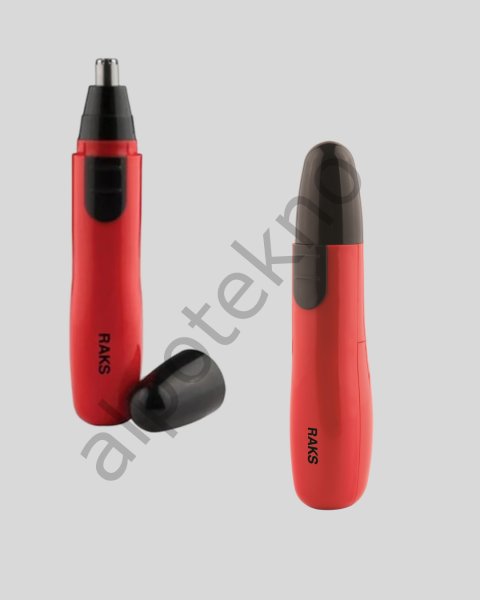 Kulak Burun Tüy Temizleme Makinası Pilli Kırmızı Ergonomik Yeni Nesil