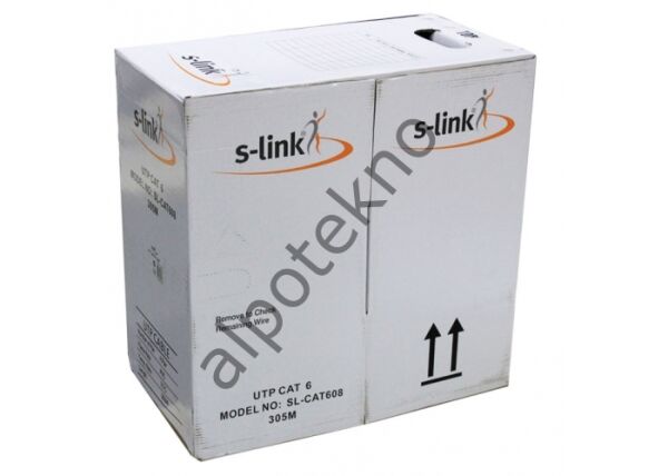 S-link SL-CAT608 Gri 305m 24AWG Utp CAT6 Kablo