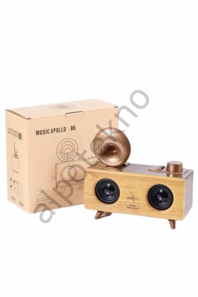Gramafon Radyo Bluetooth Hoparlör Nostaljik Radyo FM Radyo