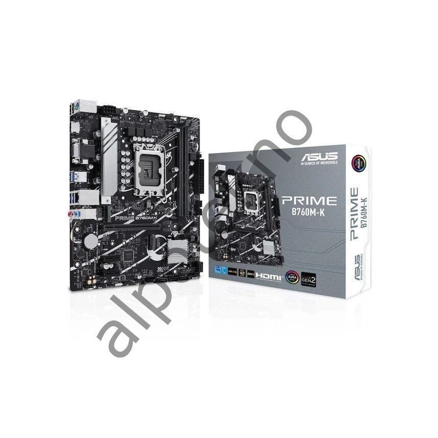 ASUS PRIME B760M-K 2xDDR5 VGA/HDMI 2xM.2 1xGLAN 1700P ANAKART