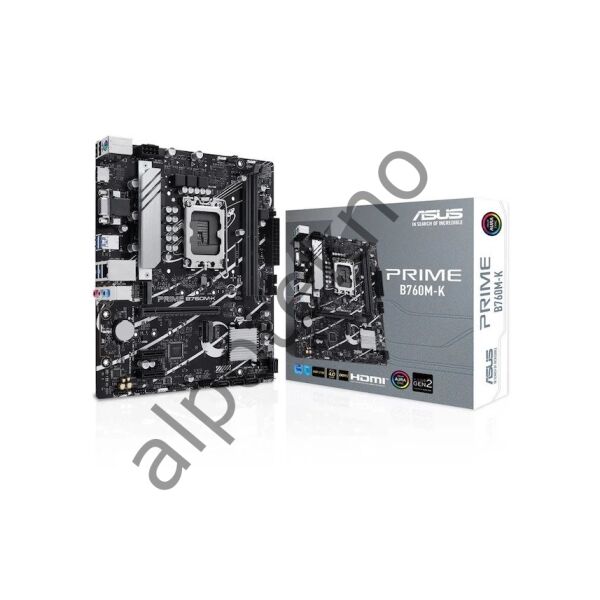 ASUS PRIME B760M-K 2xDDR5 VGA/HDMI 2xM.2 1xGLAN 1700P ANAKART