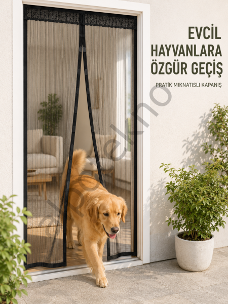 Mıknatıslı File Kapı Sinekliği Balkon Bahçe Teras ve Mutfak İçin Pratik Kullanım