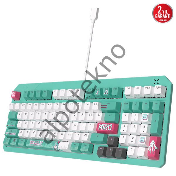 ASUS RA09 TUF GAMING K3 GEN II MIKU/RD/TR/PBT RED SWITCH AURA SYNC RGB IP57 MEKANIK GAMING KLAVYE