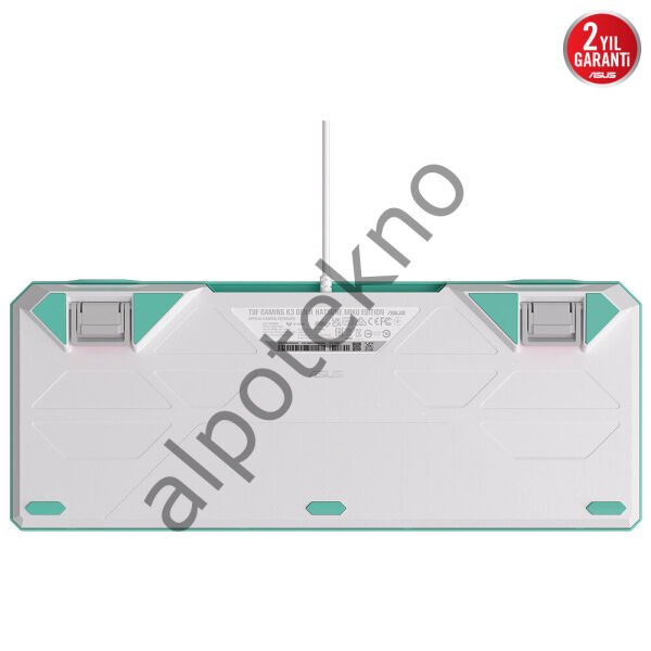 ASUS RA09 TUF GAMING K3 GEN II MIKU/RD/TR/PBT RED SWITCH AURA SYNC RGB IP57 MEKANIK GAMING KLAVYE