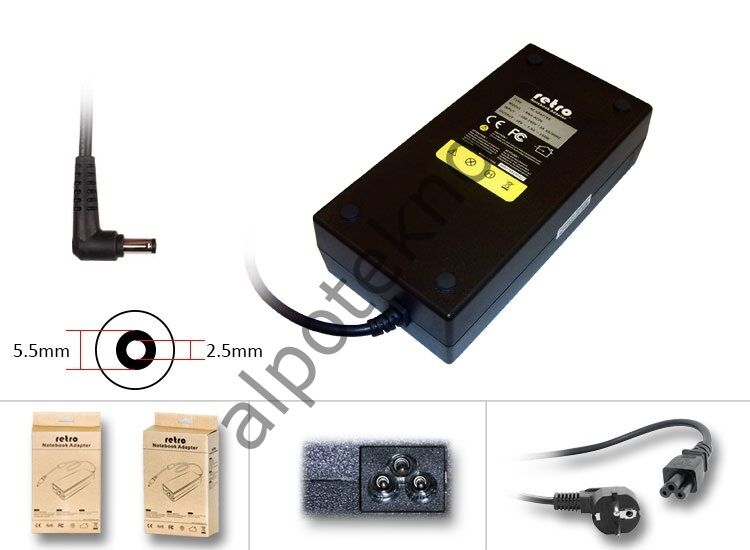 RETRO Acer Aspire 19V 7.9A 150W Notebook Adaptör RNA-AC04