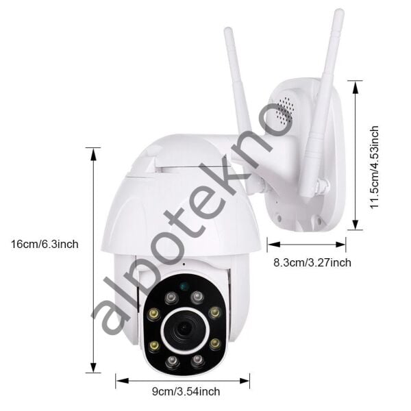 FONRİ TV-9825A 2MP 4x Dijital Zoom Speed Dome IP Güvenlik Kamerası
