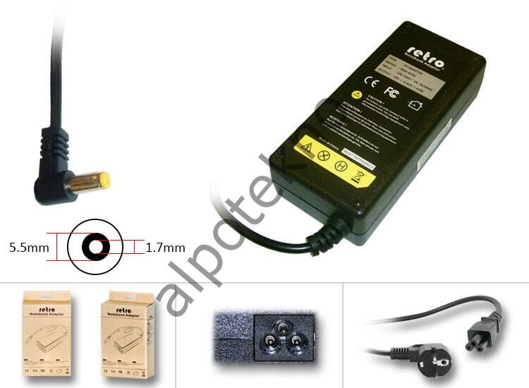 RETRO Acer Aspire, Packard Bell EasyNote 65W Notebook Adaptör RNA-AC02