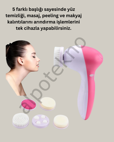 Fırçalı Yüz Temizleme ve Spa Masaj Cihazı