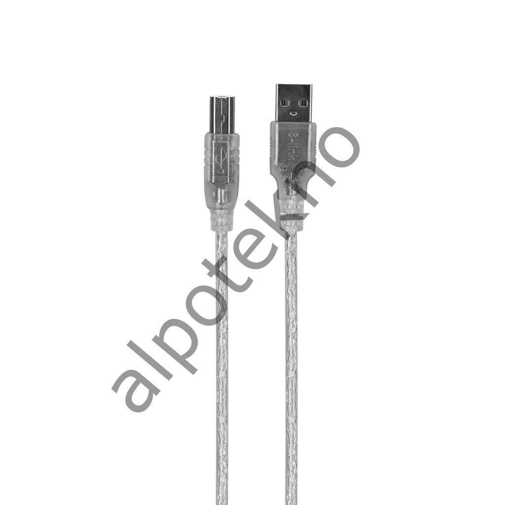 S-link SL-U2007 USB 2.0 7m Şeffaf Yazıcı Kablo