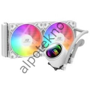 PowerBoost CIRCLE 240W R.Bow Fan LGA1700/AM5 Uyumlu 240mm CPU Sıvı Soğutma Beyaz