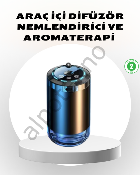 Araç İçi Difüzör Yıldız Projeksiyonlu ve Aromaterapi Özellikli