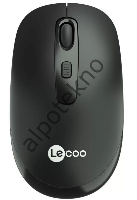 Lenovo Lecoo WS205 Nano Alıcılı Kablosuz 1600 DPI Siyah 4 Tuş Mouse
