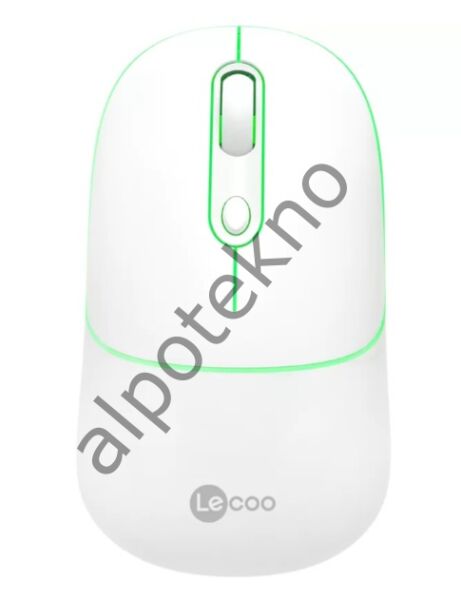 Lenovo Lecoo WS210 WiFi+ Bluetooth Kablosuz 2.4Ghz Beyaz 6Tuşlu Şarjlı Mouse