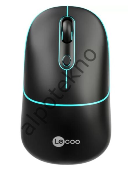 Lenovo Lecoo WS210 WiFi+ Bluetooth Kablosuz 2.4Ghz Siyah 6Tuşlu Şarjlı Mouse