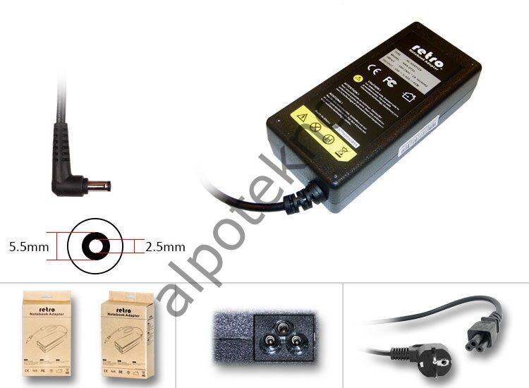 RETRO Delta-Liteon 19V 3.42A 65W Notebook Adaptör RPA-AC281 (RNA-DT01)