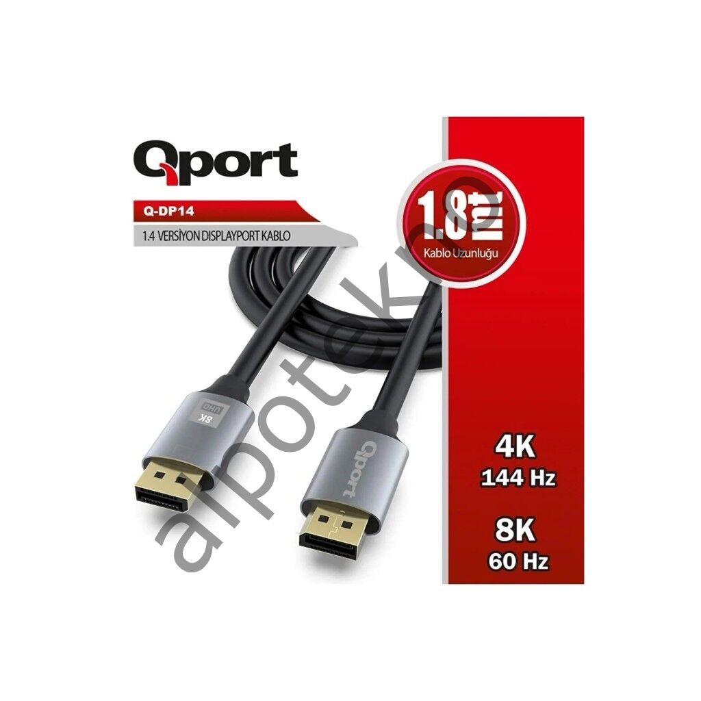 QPORT Q-DP14 1.4V DISPLAY KABLO 1.8MT