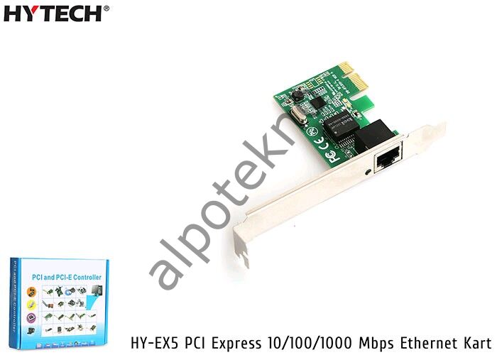 Hytech HY-EX5 PCI Express 10/100/1000 Mbps Ethernet Kart