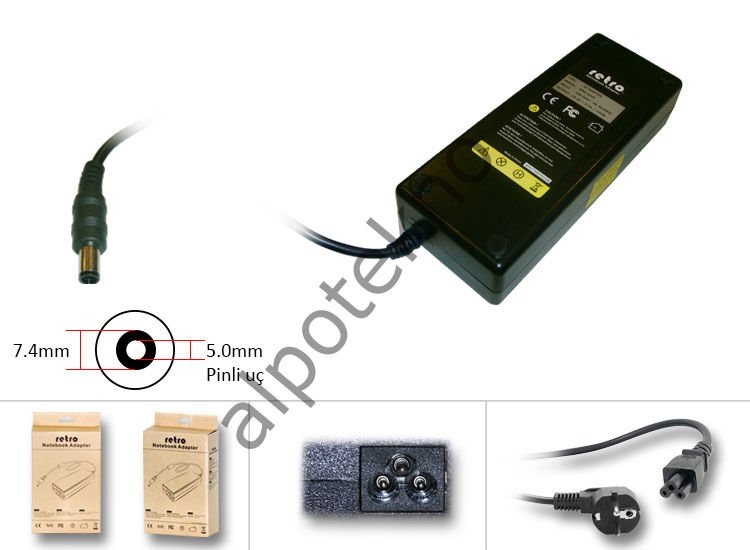 Sylar RETRO Hp Compaq 120W Pinli Uç Notebook Adaptör RNA-HC05