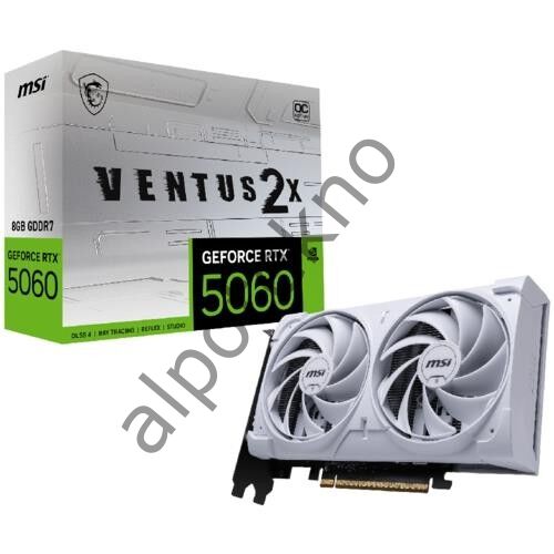 MSI VGA Geforce RTX 5060 8G Ventus 2X OC White 8GB GDRR7 3xDP/1xHDMI 128B DX12