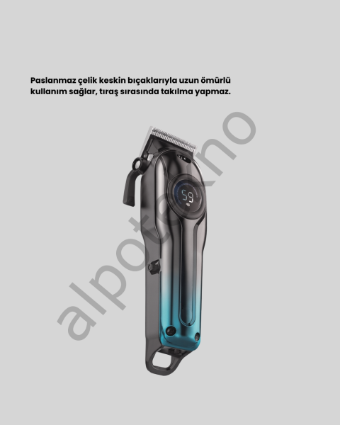 USB Type-C Şarjlı Kablosuz/Kablolu Erkek Tıraş Makinesi