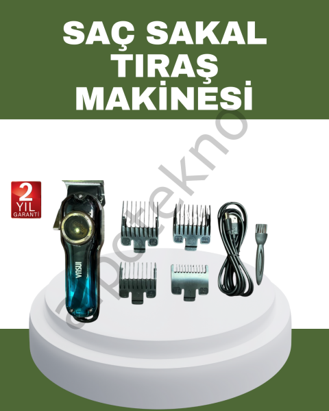 Güçlü Motorlu Paslanmaz Çelik Bıçaklı Saç Kesim Makinesi