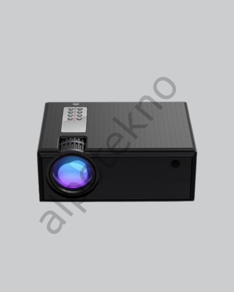 1080p Full HD Taşınabilir Projeksiyon Cihazı LED Işıklı Uzaktan Kumandalı