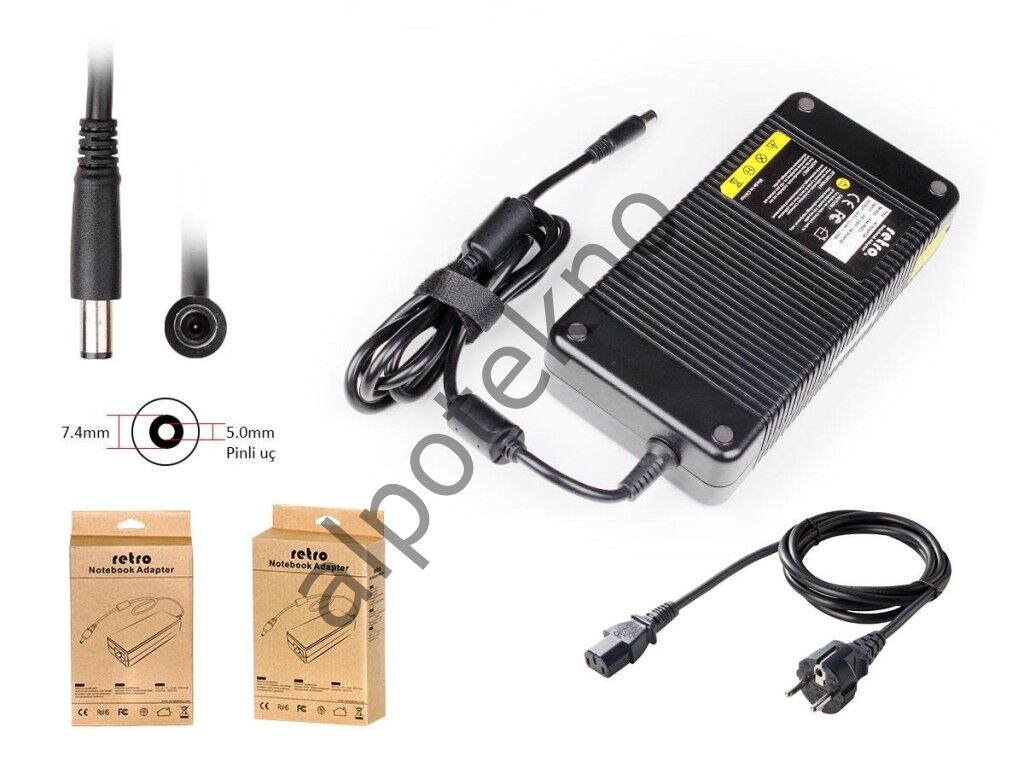 RETRO MSI 19.5V 11.8A 230W Pinli Uç Notebook Adaptör RNA-MS02