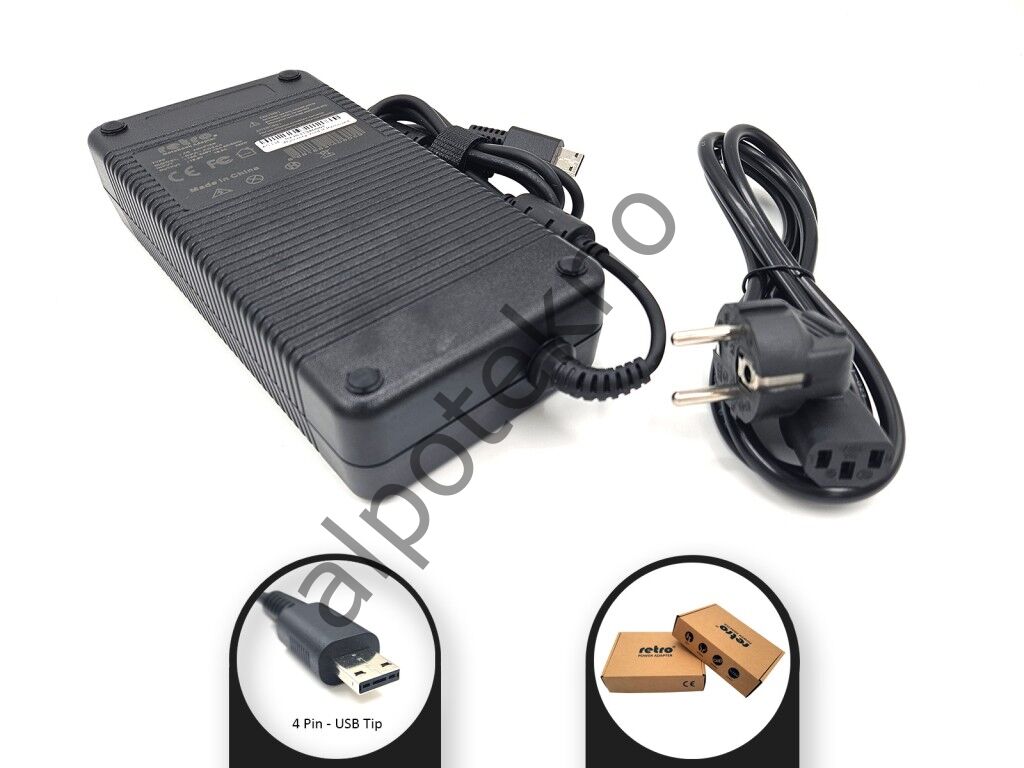 Sylar RETRO MSI 19.5V 16.92A 330W 4 Pin USB Tip Notebook Adaptör RPA-AC344