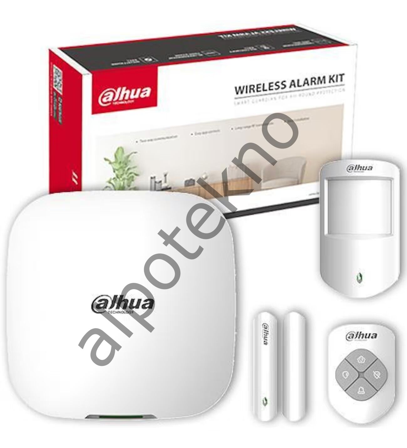 Dahua ART-ARC3000H-03-FW2(868) (1PIR+1MK+PANEL+KUMANDA) Kablosuz Alarm Seti Kit*