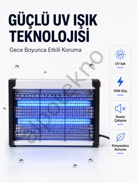 Elektrikli UV Böcek ve Sivrisinek Öldürücü Restoran, Kafe ve Ev Kullanımına Uygun