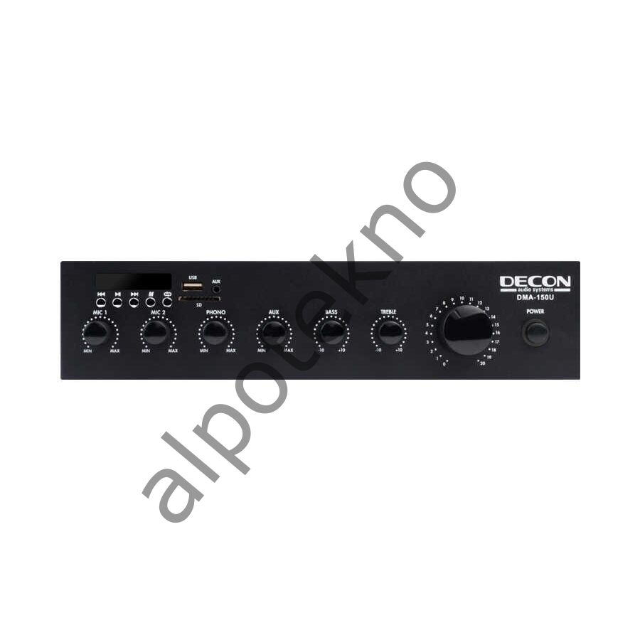 DECON DMA-150U 150W 8 OHM/100V 12-24 DC MIXER AMFİ