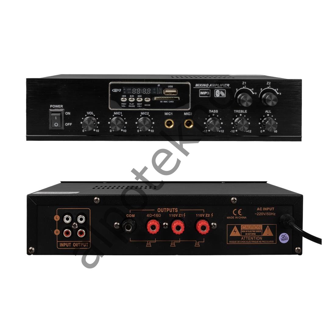 MASTERTECH MT-802 80W 2 BÖLGE MIXER AMFI