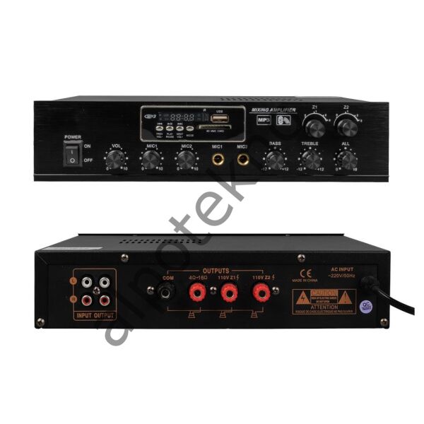 MASTERTECH MT-802 80W 2 BÖLGE MIXER AMFI