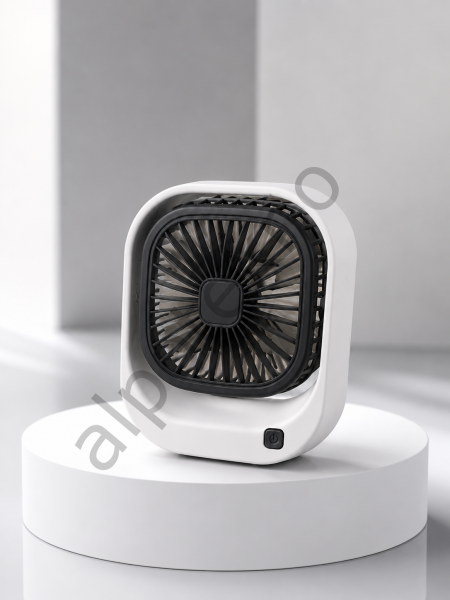 Şarjlı Masaüstü Fan 3 Kademeli Hız Ayarlı Güçlü Hava Akışı